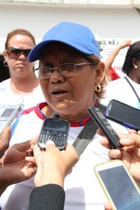 Moreila Acosta, vocera del consejo comunal de Barrio Alegría