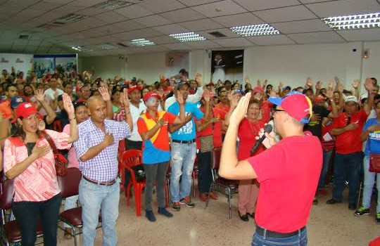 Momento de la juramentación del equipo de vanguardiaMomento de la juramentación del equipo de vanguardia