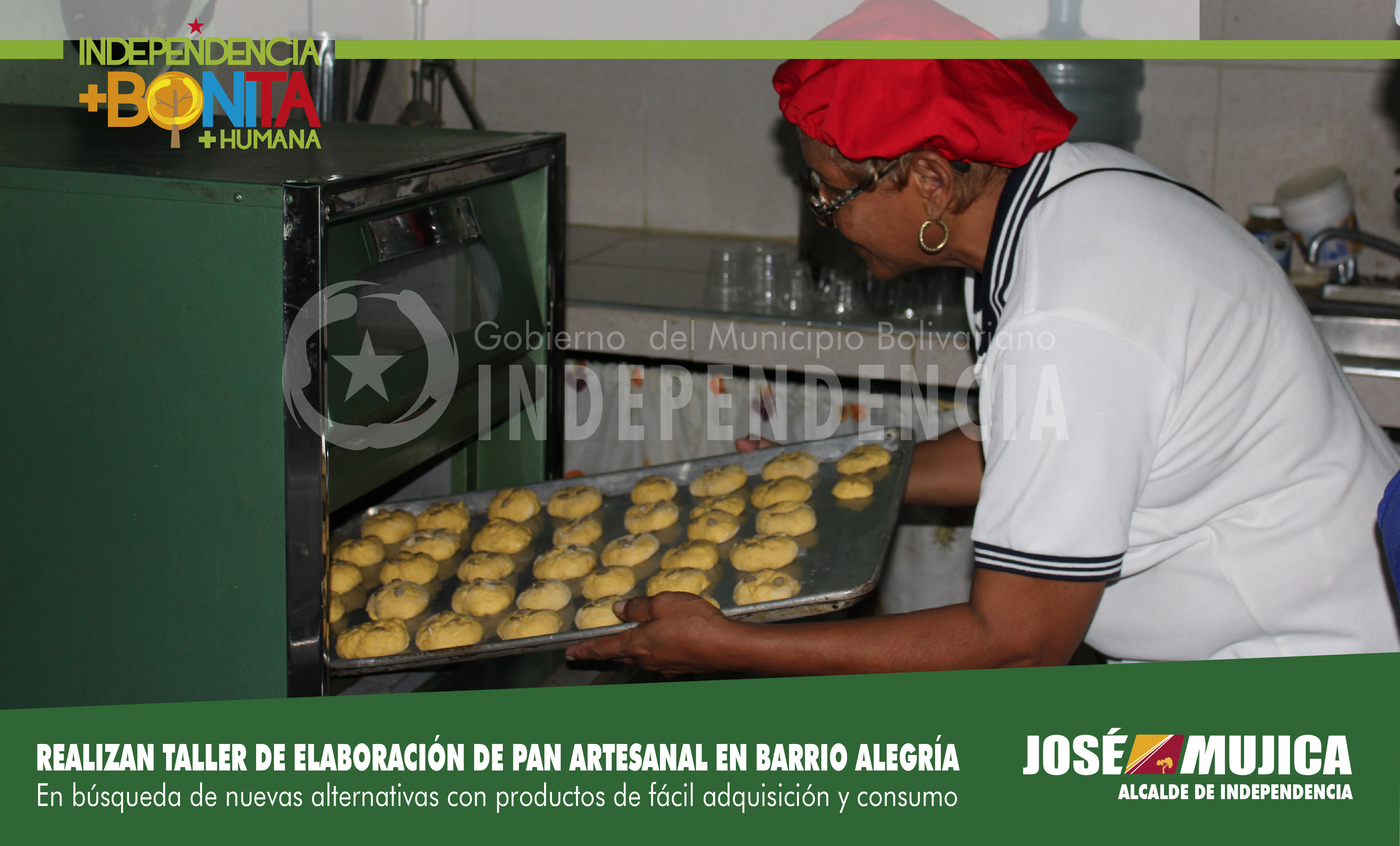 Realizan taller de elaboración de pan artesanal en Barrio Alegría