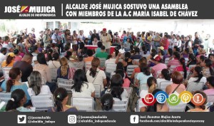 Alcalde José Mujica sostuvo una asamblea con miembros de la A.C María Isabel de Chávez 12 - 09 - 2017-01-01
